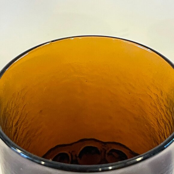 4 Tiffin Franciscan Madeira smokey brown heavy steamed Goblet Glassware - Picture 7 of 8